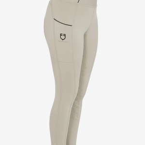 CALÇAS DE EQUITAÇÃO PARA CRIANÇA  GIRL´S SLIM FIT GRIP LEGGINGS WITH LOGO EQUESTRO