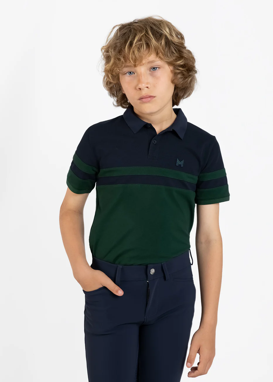 POLO DE EQUITAÇAO PARA MENINO GLEE POLO SHIRT MAXIMILIAN EQUESTRIAN