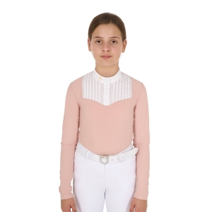 CAMISOLA DE COMPETIÇAO PARA MENINA POLO DE COMPETITION SLIM FIT  EQUESTRO