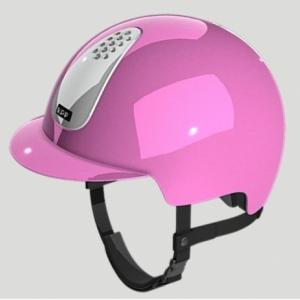 CAPACETE DE EQUITAÇÃO PARA CRIANÇA TOQUE KEP KEPPY PINK FRONT BRANCO LOGO COM CRISTAIS SWAROWSKI