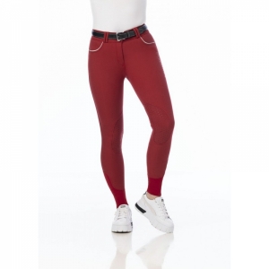 CALÇAS DE EQUITAÇÃO PARA SENHORA EQUITEME BELINDA PARA MONTAR VERMELHO